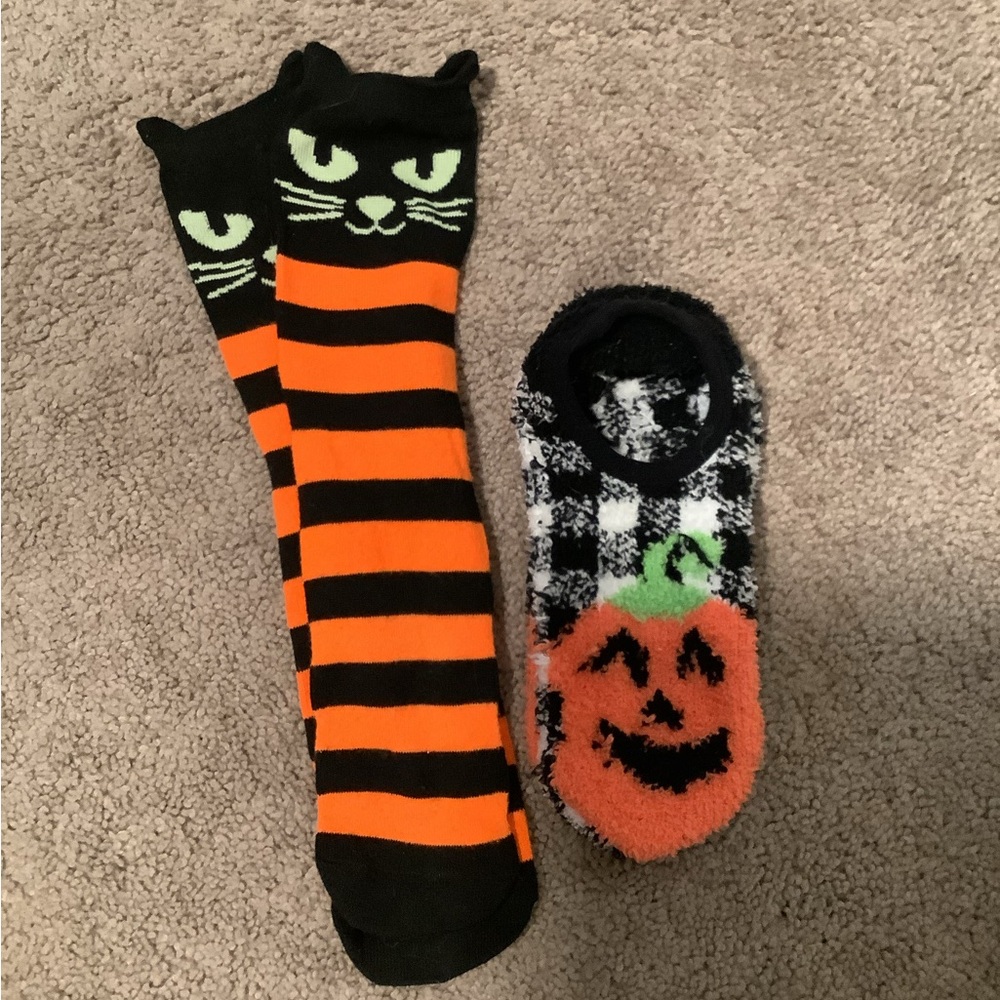 Festive Halloween socks